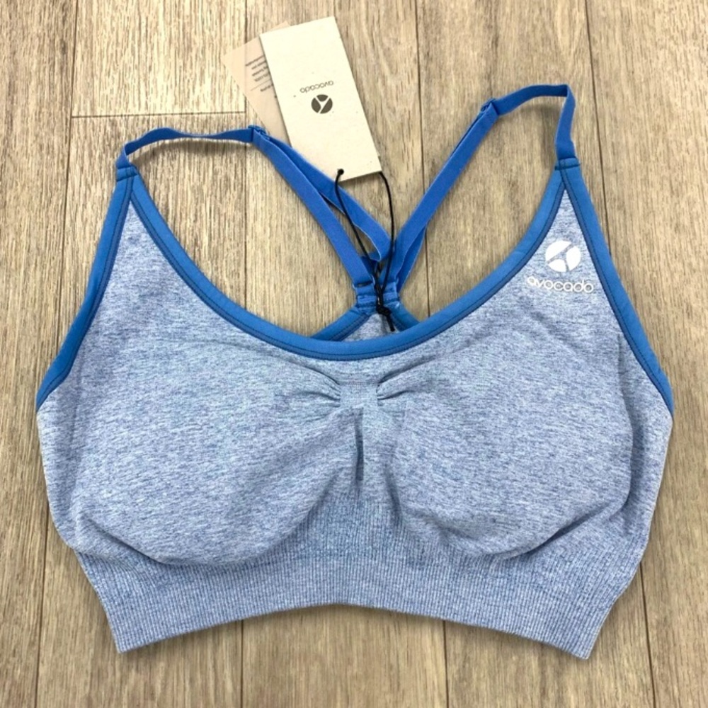Avocado Riverside blue sports bra NWT